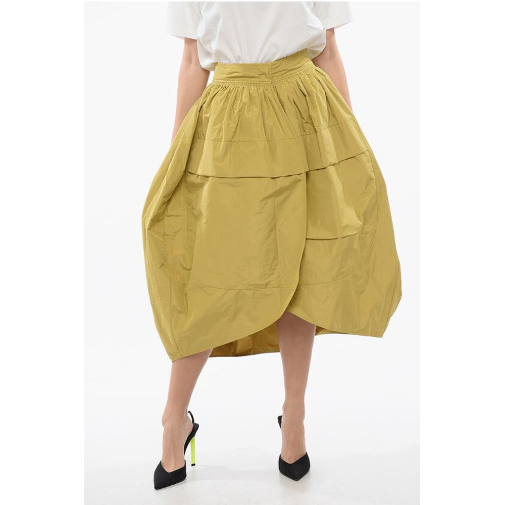 Jil Sander Gathered TAFFETAS Skirt