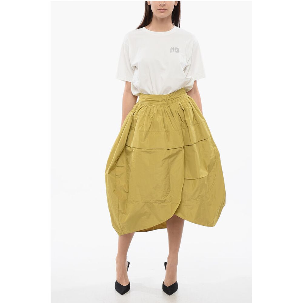 Jil Sander Gathered TAFFETAS Skirt - Image 4