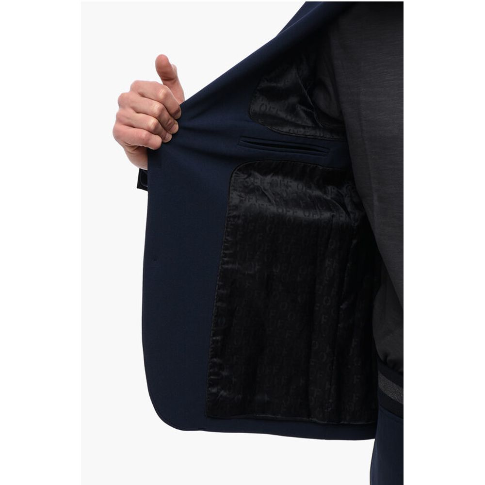 Off-White Tech Wool HYBRID Blazer with Bomber Details - Image 6