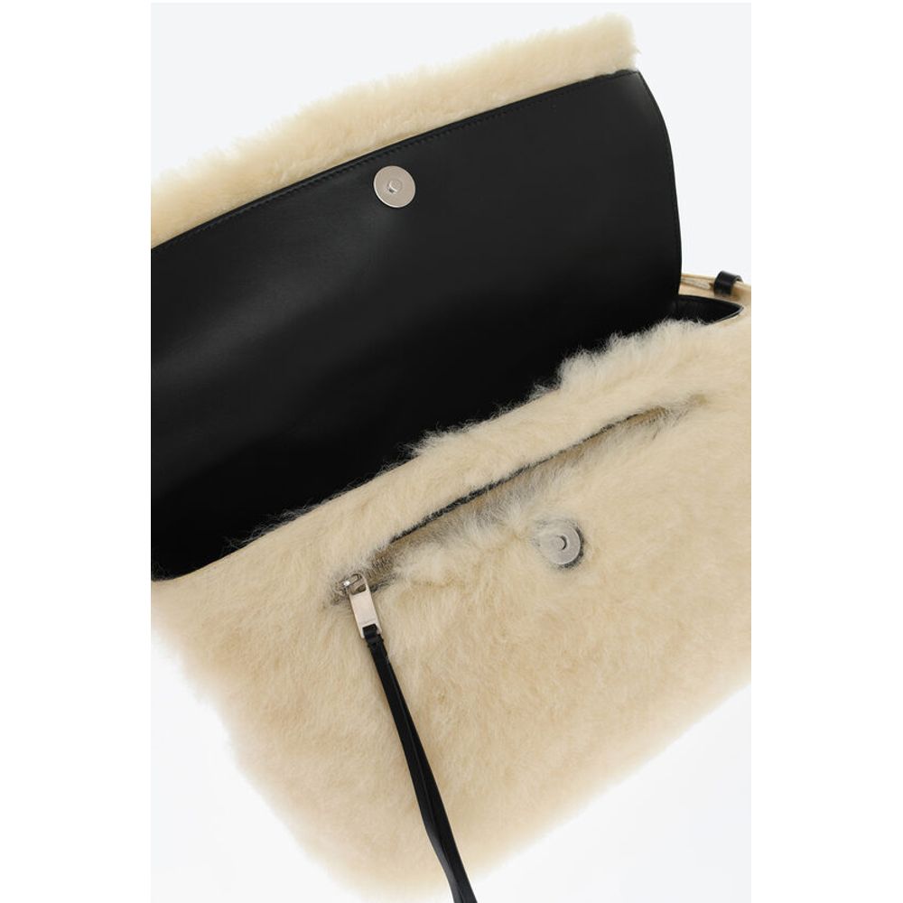 Jil Sander Shearling UTILITY Crossbody Bag - Image 4