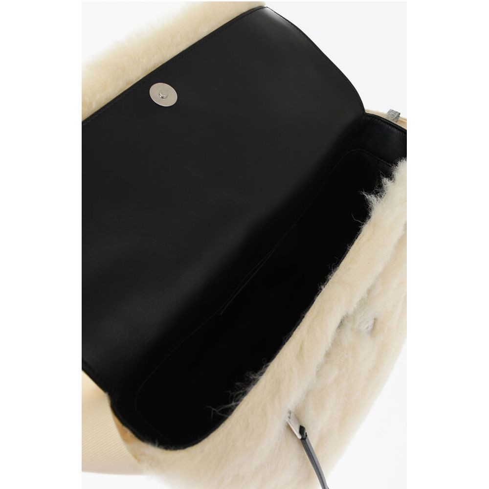 Jil Sander Shearling UTILITY Crossbody Bag - Image 5