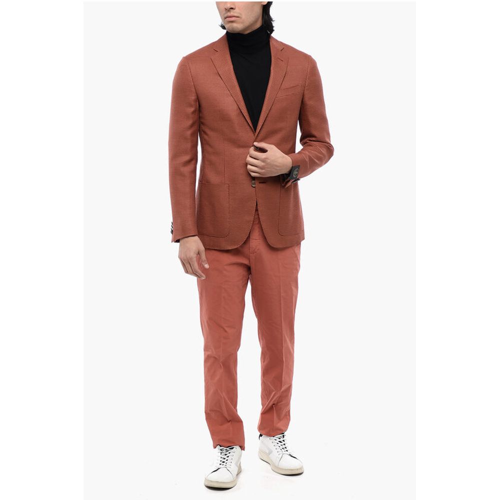 Corneliani ROAD TO EXCELLENCE Jacquard Silk Blend RESORT Blazer - Image 4