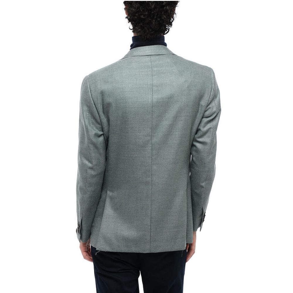 Corneliani Half-lined Silk Blend Blazer with Patch Pockets - Image 2