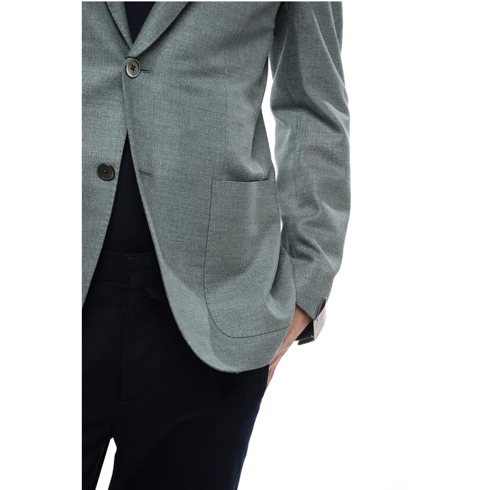 Corneliani Half-lined Silk Blend Blazer with Patch Pockets - Image 3