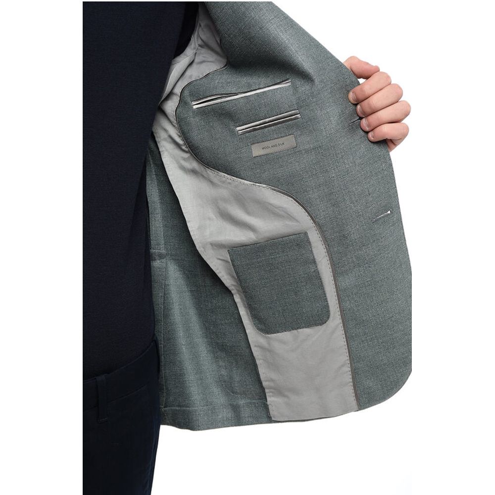 Corneliani Half-lined Silk Blend Blazer with Patch Pockets - Image 5