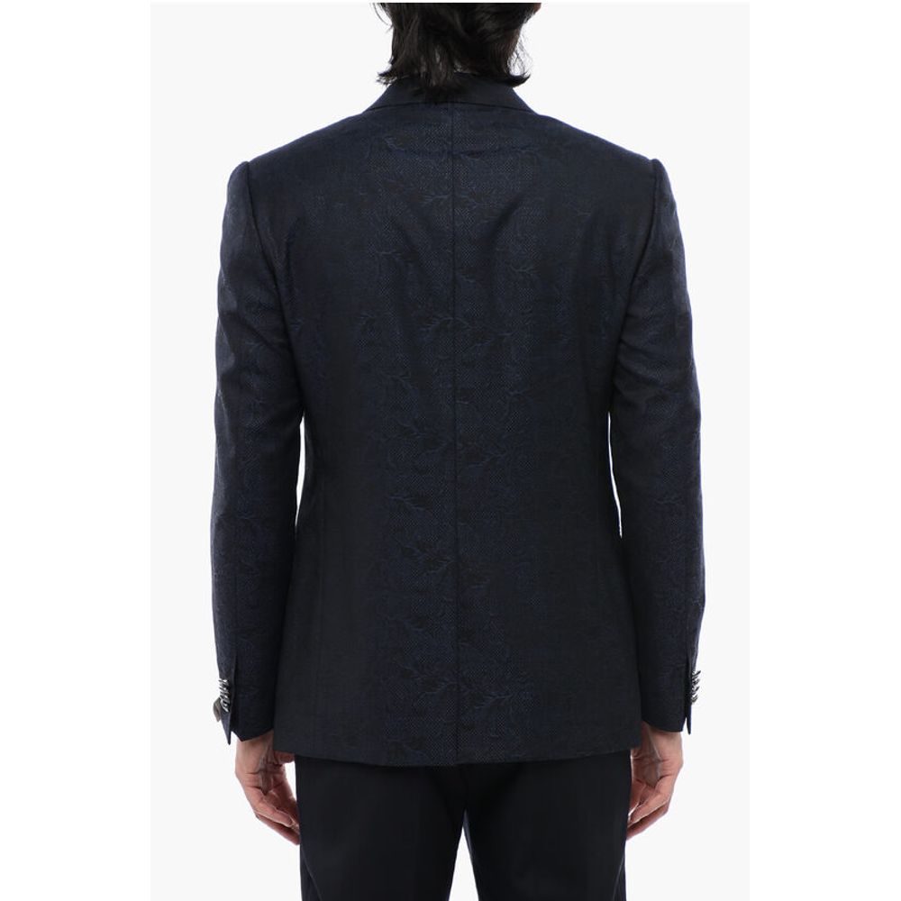 Corneliani Peak Lapel CERIMONIA ACADEMY Jacquard Blazer - Image 2