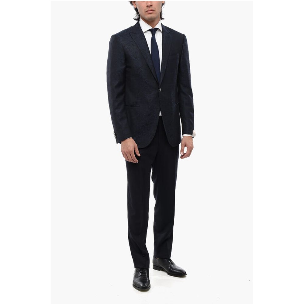 Corneliani Peak Lapel CERIMONIA ACADEMY Jacquard Blazer - Image 4