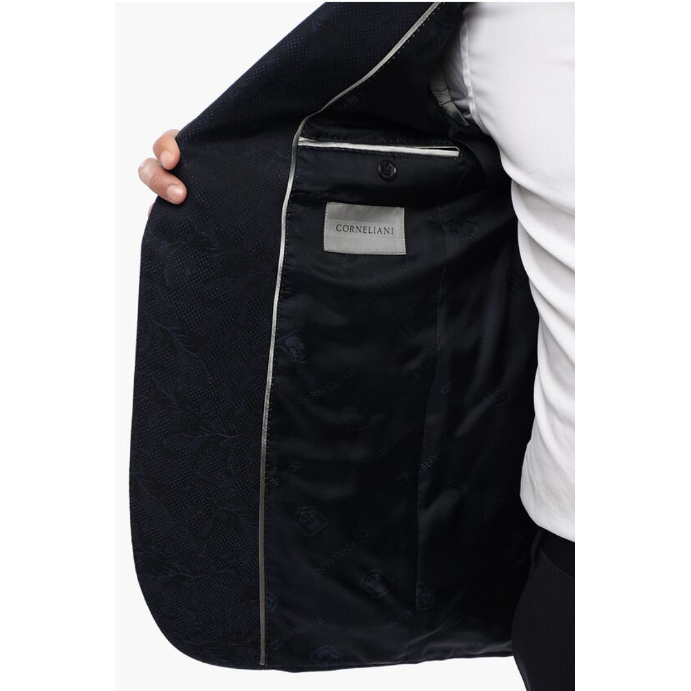 Corneliani Peak Lapel CERIMONIA ACADEMY Jacquard Blazer - Image 5