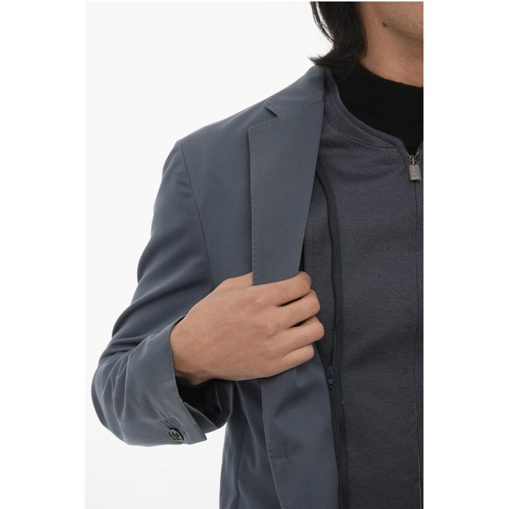 Corneliani ID Wool Blend Blazer with Removable Chest Piece - Image 5