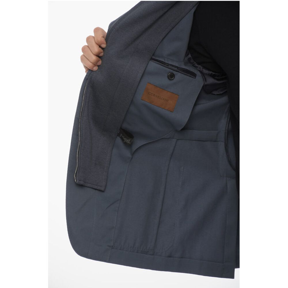 Corneliani ID Wool Blend Blazer with Removable Chest Piece - Image 6