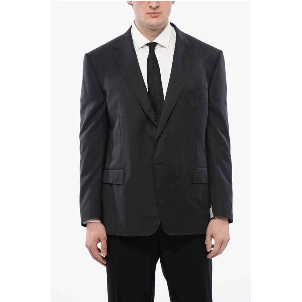Corneliani Virgin Wool MANTUA Blazer with Notch Lapel