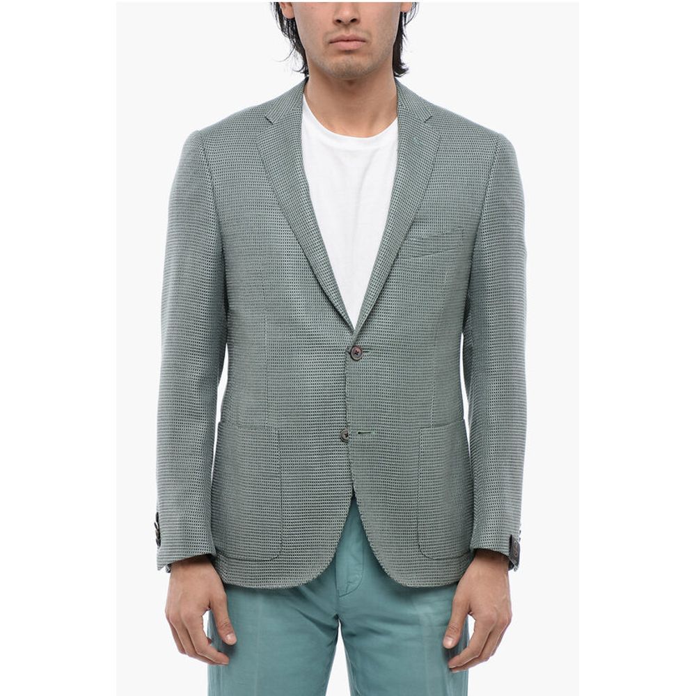 Corneliani Jacquard Wool Blend CERIM ACADEMY Unlined Blazer