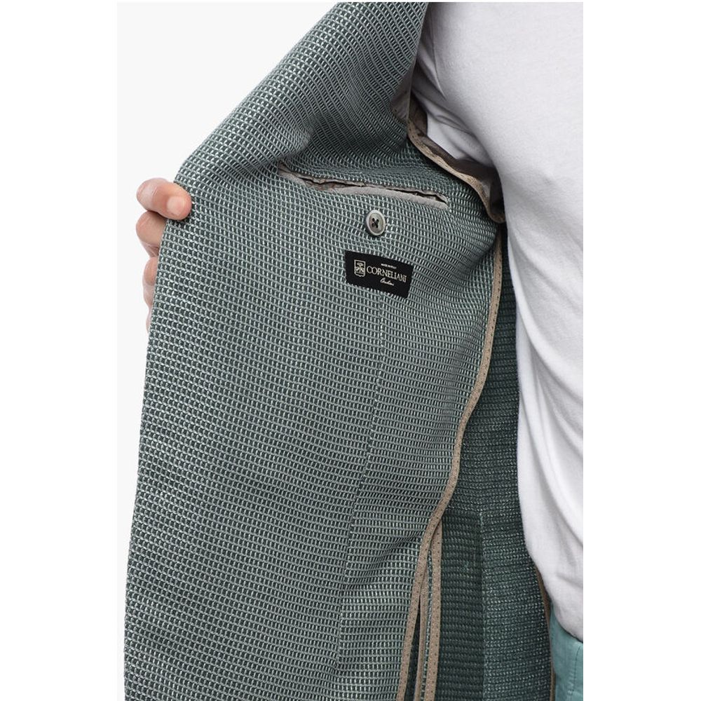 Corneliani Jacquard Wool Blend CERIM ACADEMY Unlined Blazer - Image 5