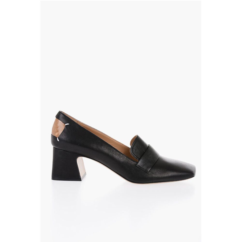 Maison Margiela Leather Loafers With Cut-out Details Heel 6 cm - Image 3