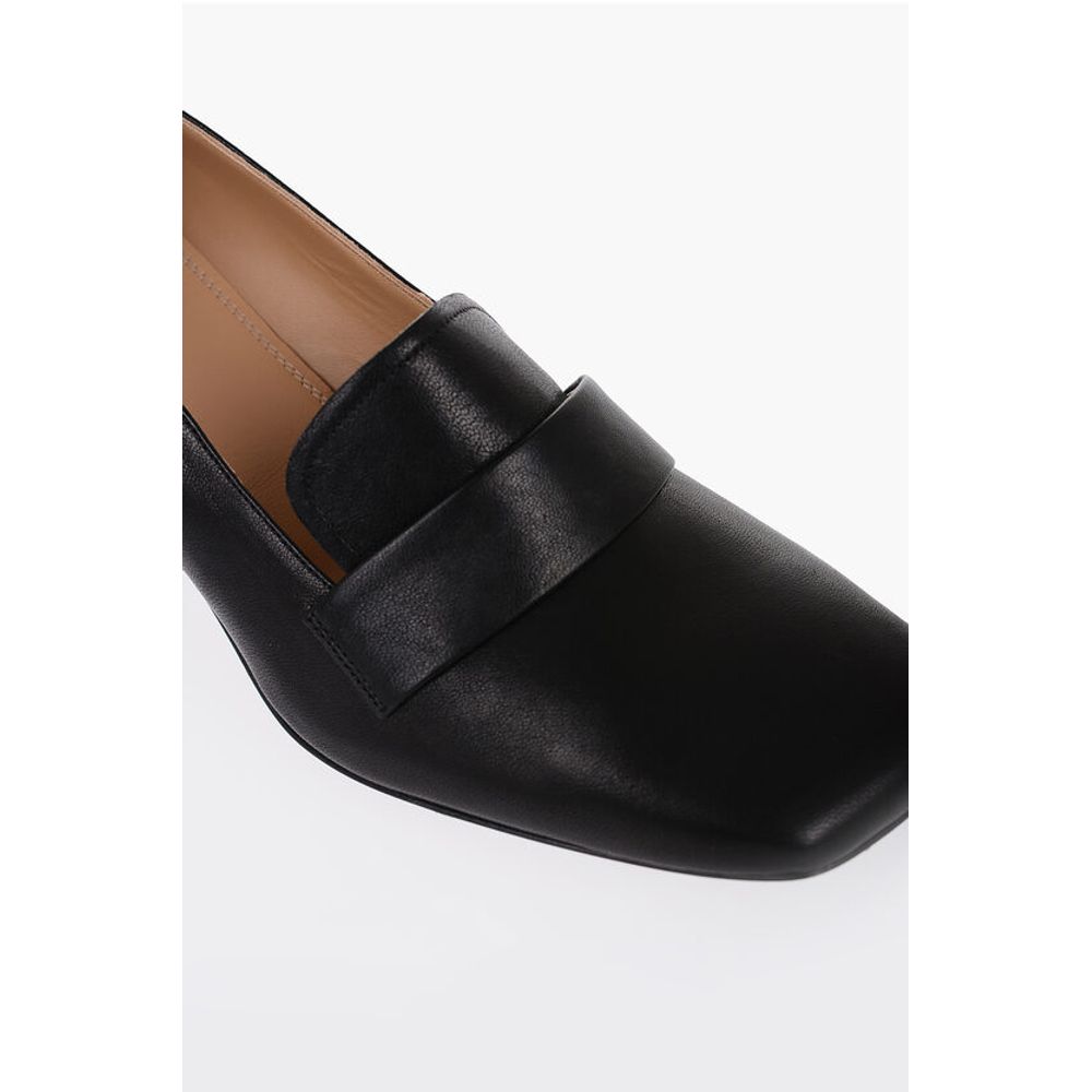 Maison Margiela Leather Loafers With Cut-out Details Heel 6 cm - Image 4