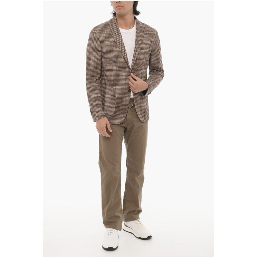 Corneliani CC COLLECTION Half-lined Houndstooth Suit - Image 4