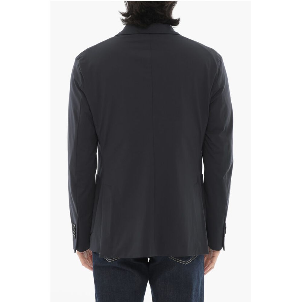 Corneliani CC COLLECTION SMART JKT Nylon Stretch Blazer with Patch Pock - Image 2