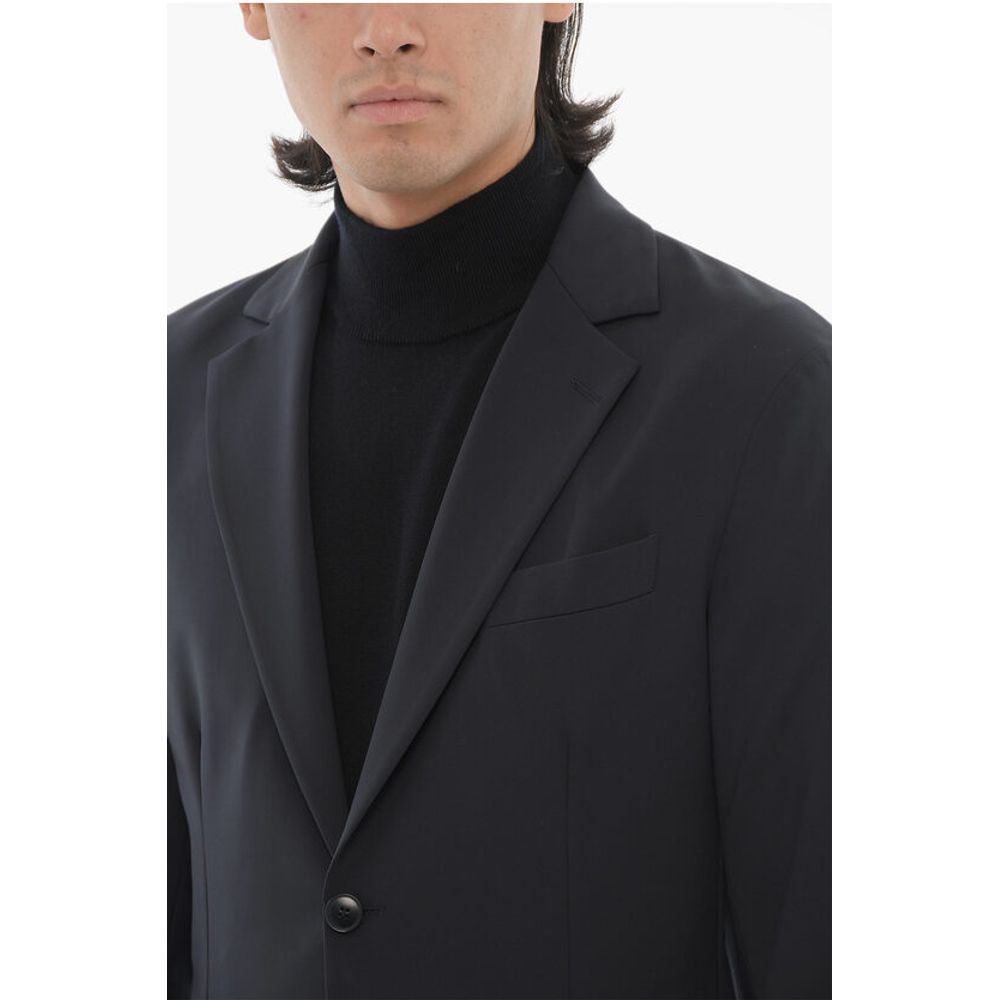 Corneliani CC COLLECTION SMART JKT Nylon Stretch Blazer with Patch Pock - Image 3