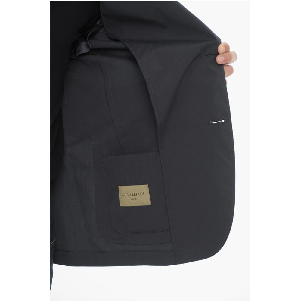 Corneliani Unlined Cotton and Silk 2-Buttons Blazer - Image 5