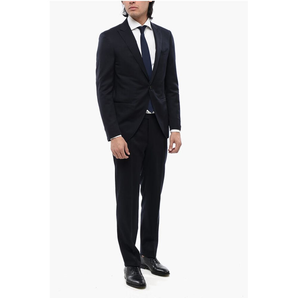 Corneliani Center Vent Peak Lapel 1-Button Blazer - Image 4