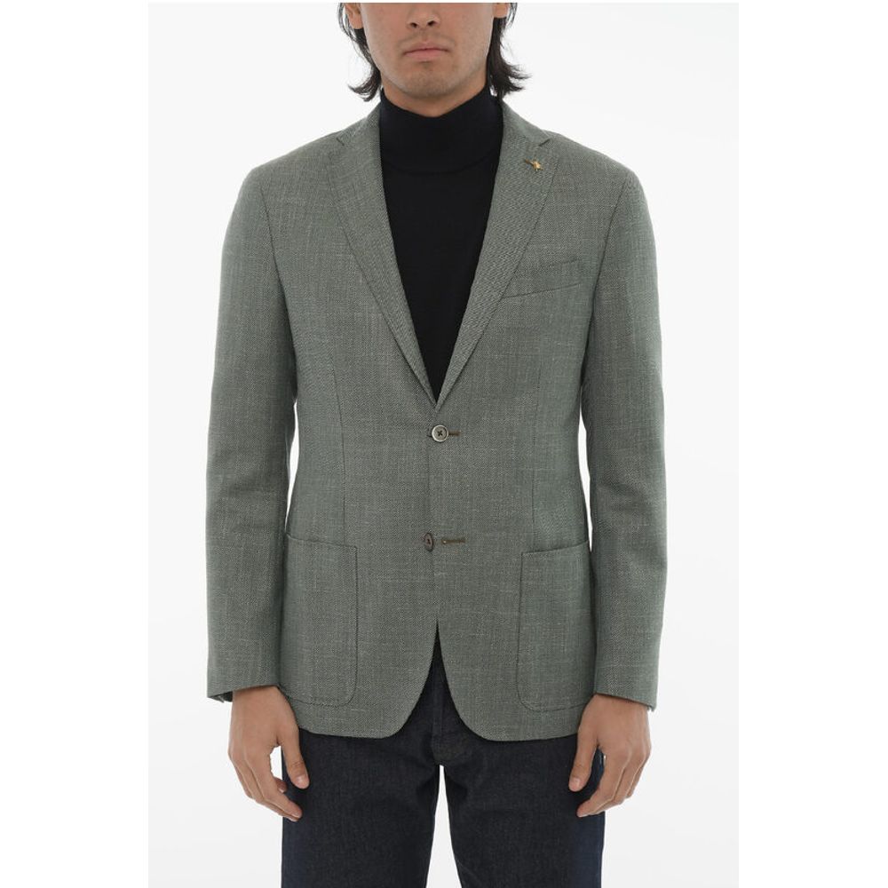Corneliani CC COLLECTION Side Vents Notch Lapel RIGHT 2-Button Blazer