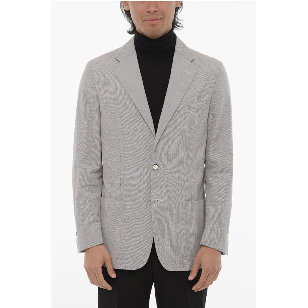 Corneliani ID Side Vents Notch Lapel IDENTITY 2-Button Blazer