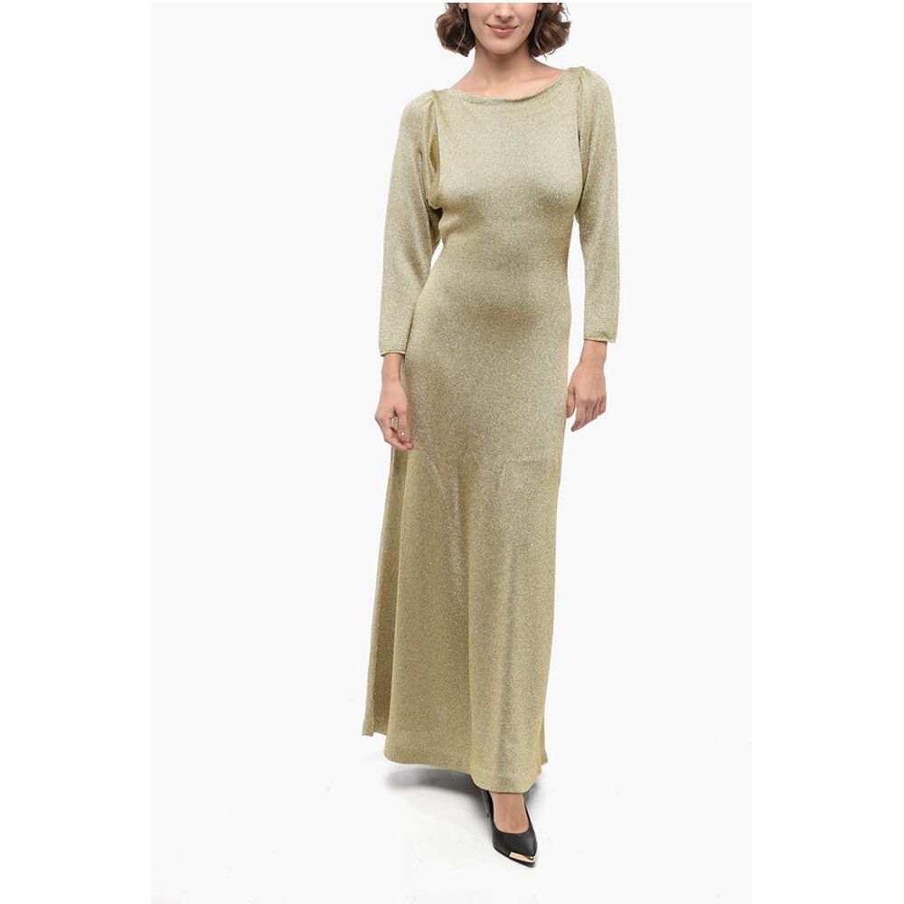 Gucci Lurex Flared Dress with Open Back
