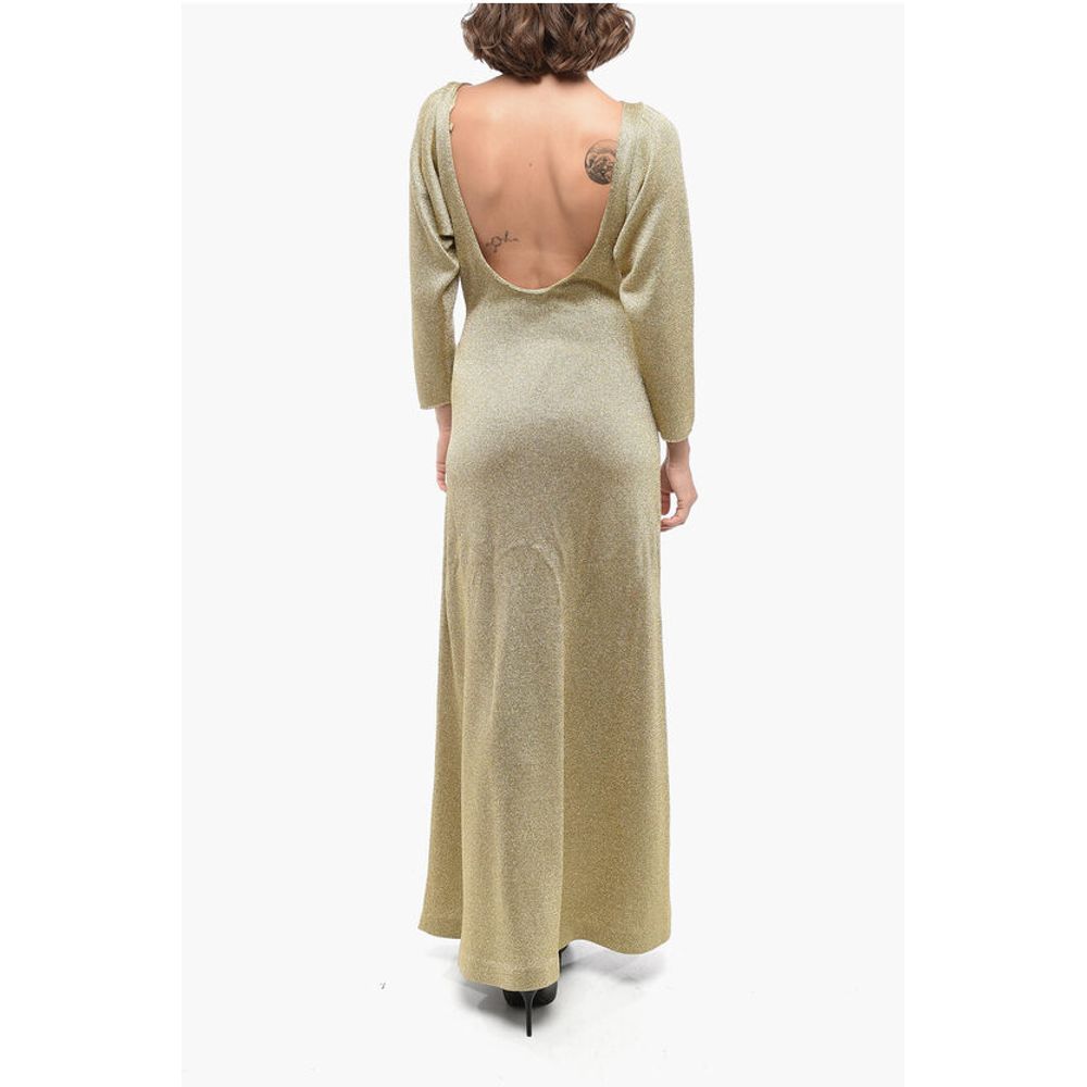 Gucci Lurex Flared Dress with Open Back - Image 2