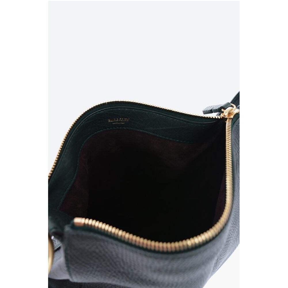 Burberry Grained Leather KNIGHT Bag with Lobster Clasp - Image 4