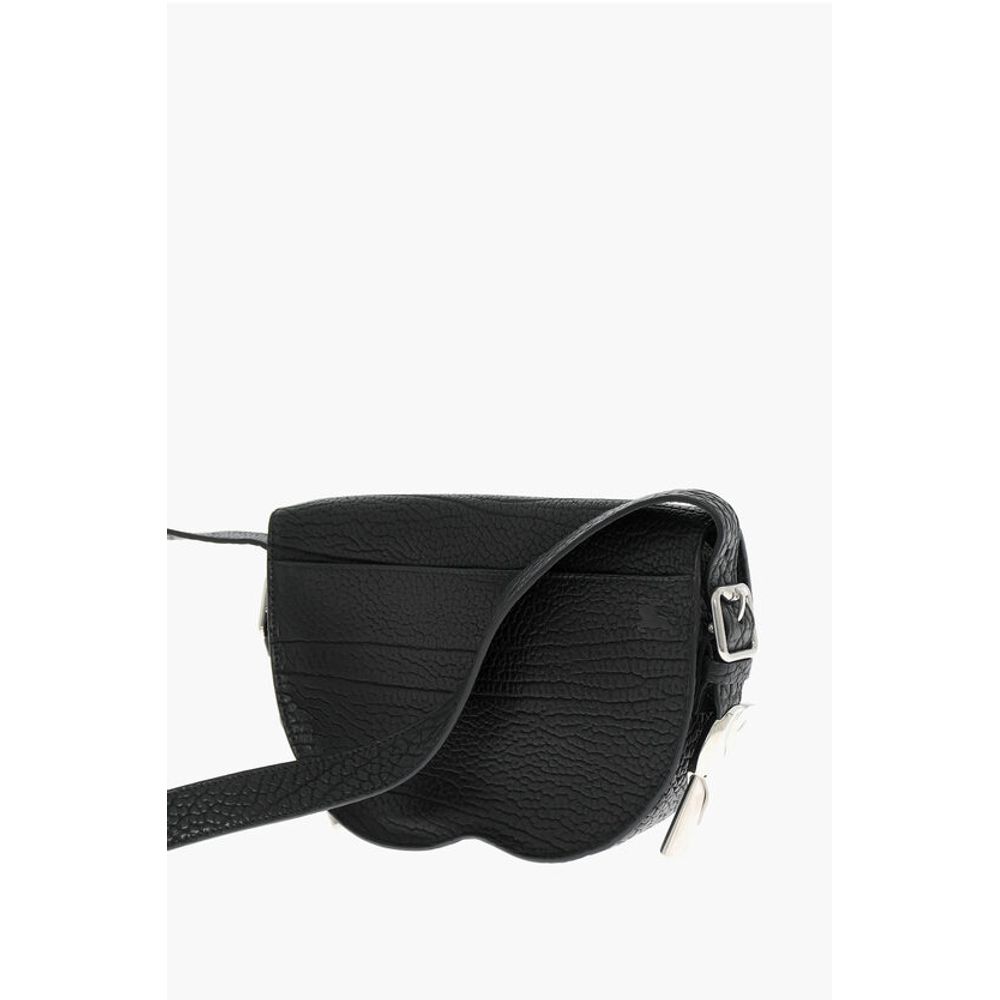 Burberry Grained Leather Satchel Bag with Asymmetric Hem - Image 2