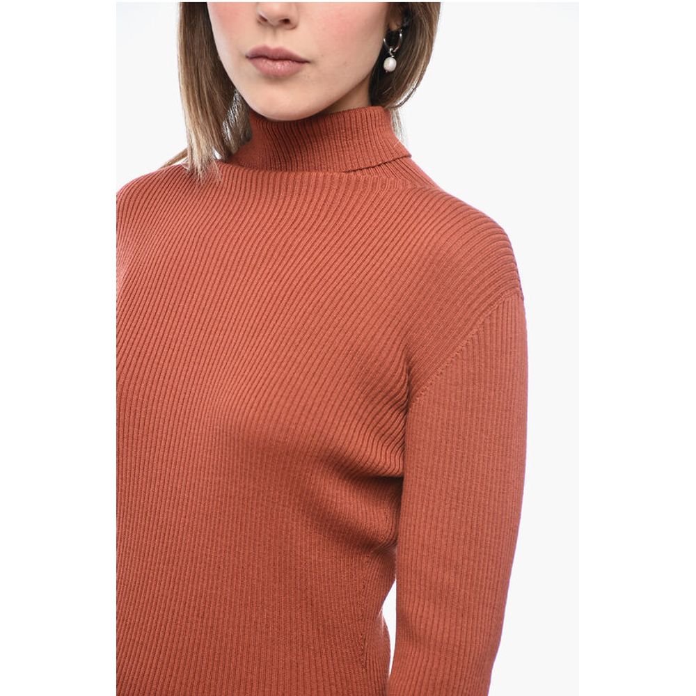 Dsquared² Turtleneck Ribbed Wool Minidress - Image 3