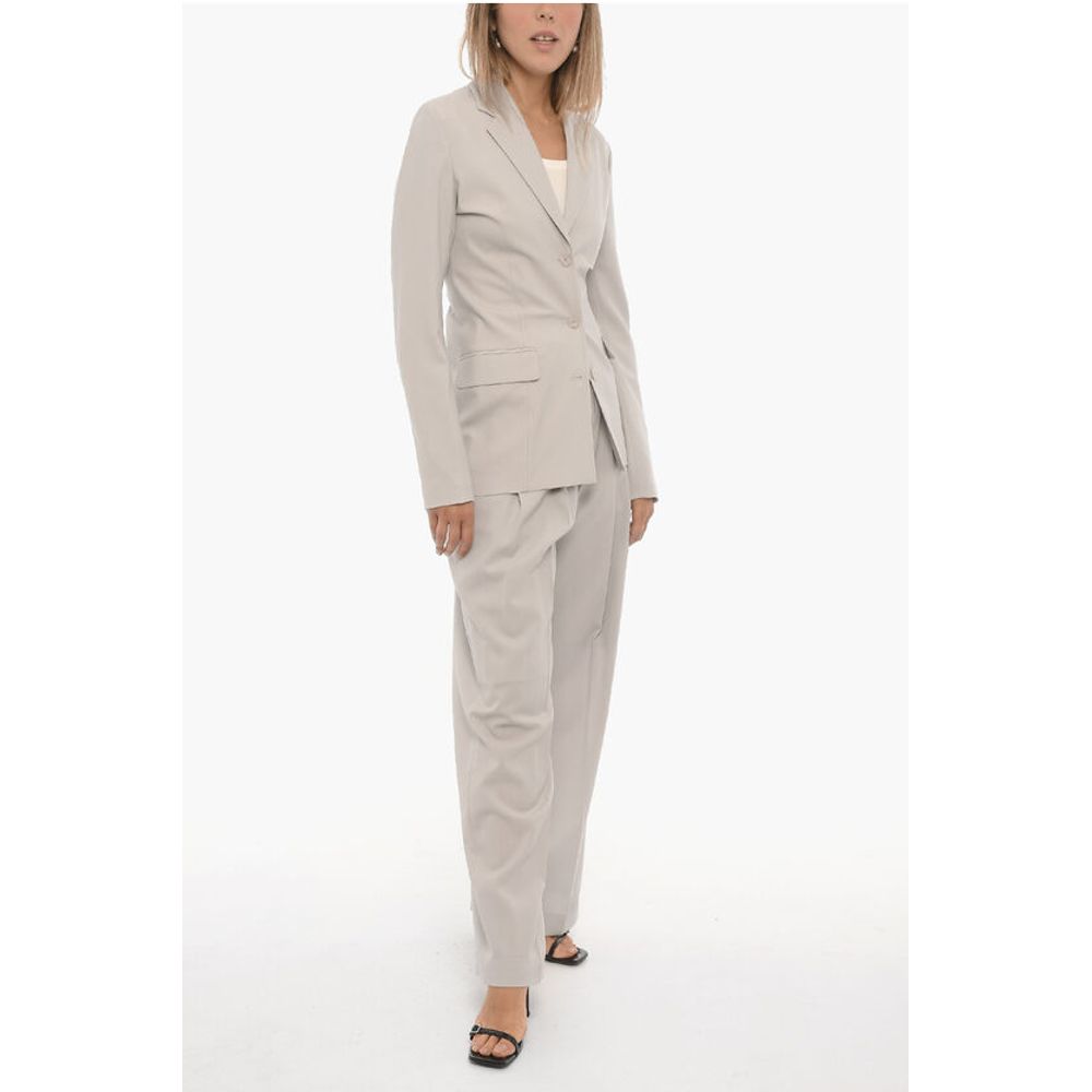 Low Classic Wool Slim Fit Single-Breasted Blazer with Cut-Out Detail - Image 4