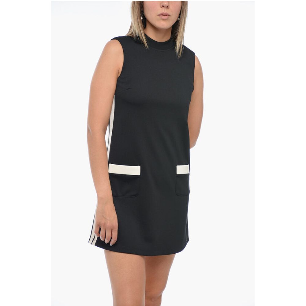 Palm Angels Sleeveless Track Dress with Patch Pockets - Image 4
