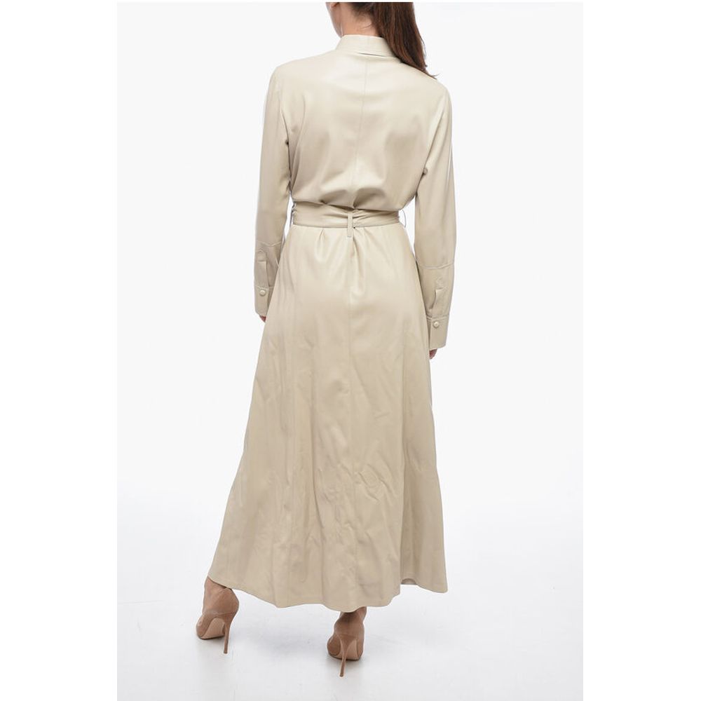 Nanushka Belted Eco-leather Shirt Dress - Image 2