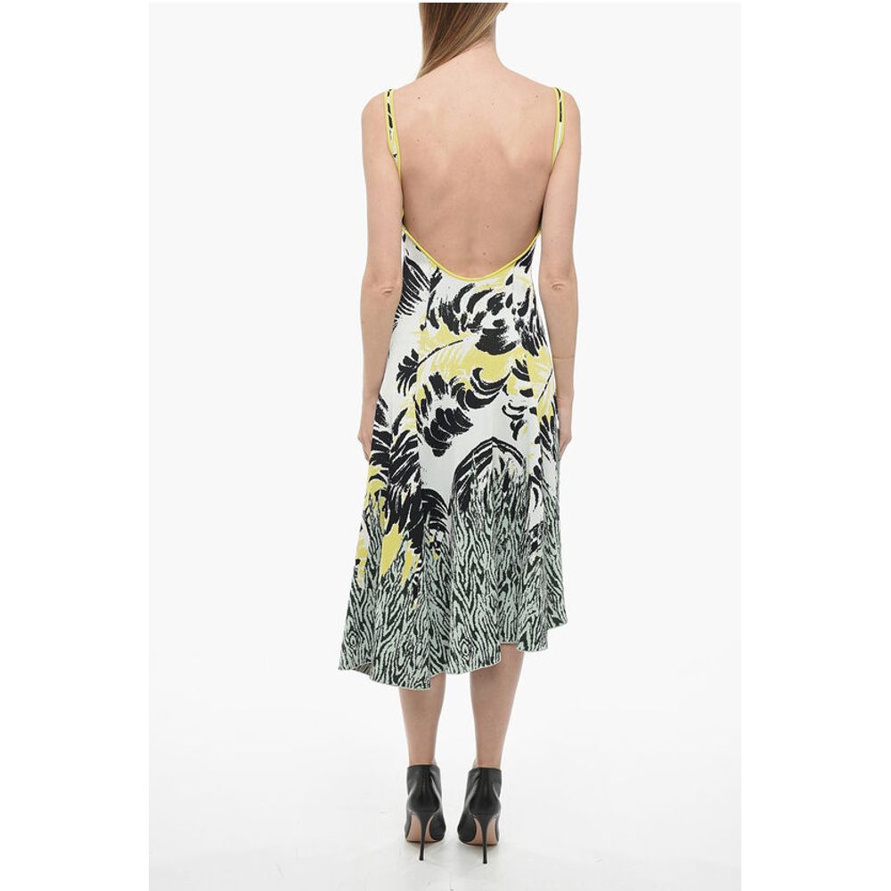 Bottega Veneta Embroidered Jacquard Dress with Open Back - Image 2