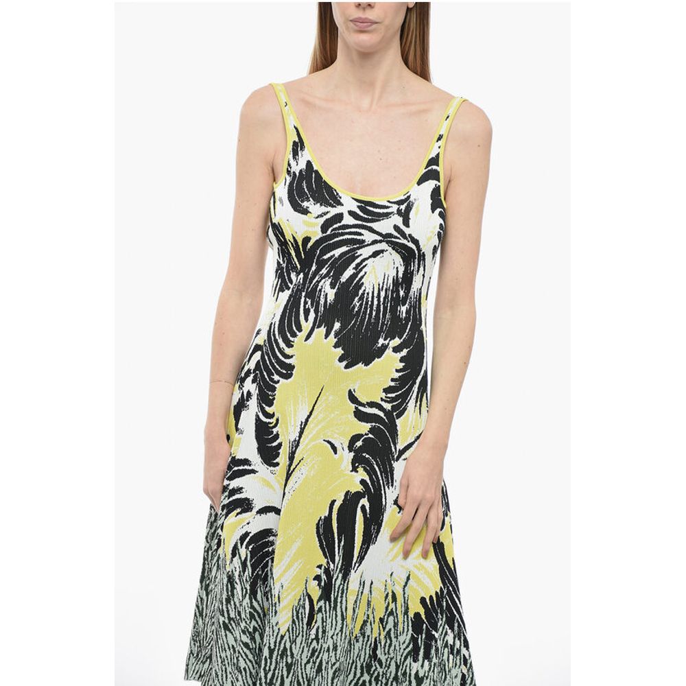 Bottega Veneta Embroidered Jacquard Dress with Open Back - Image 4