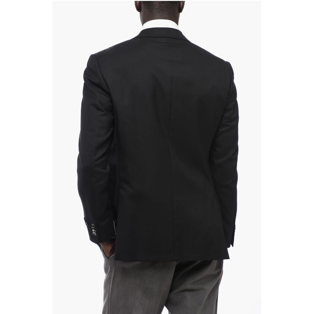 Corneliani Lined Single Breasted LEADER Wool Blazer With Flap Pockets - Image 2