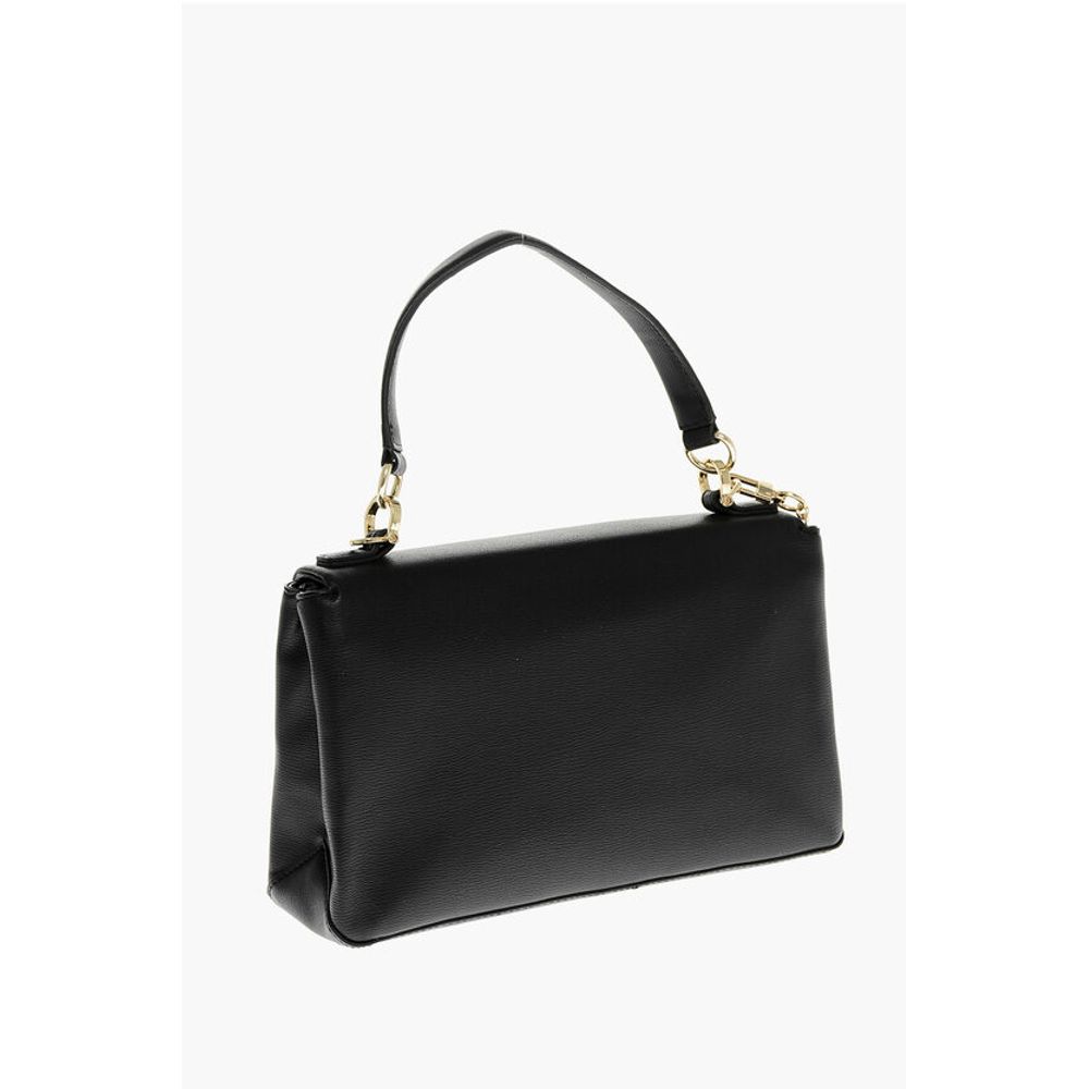 Moschino LOVE Faux Leather Shoulder Bag with Golden Logo - Image 2