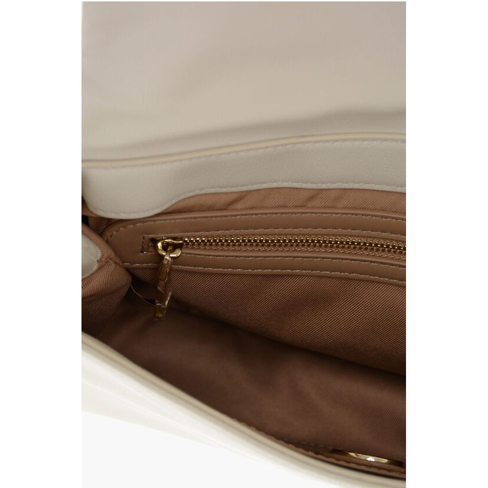 Moschino LOVE Faux Leather Shoulder Bag with Golden Logo - Image 6