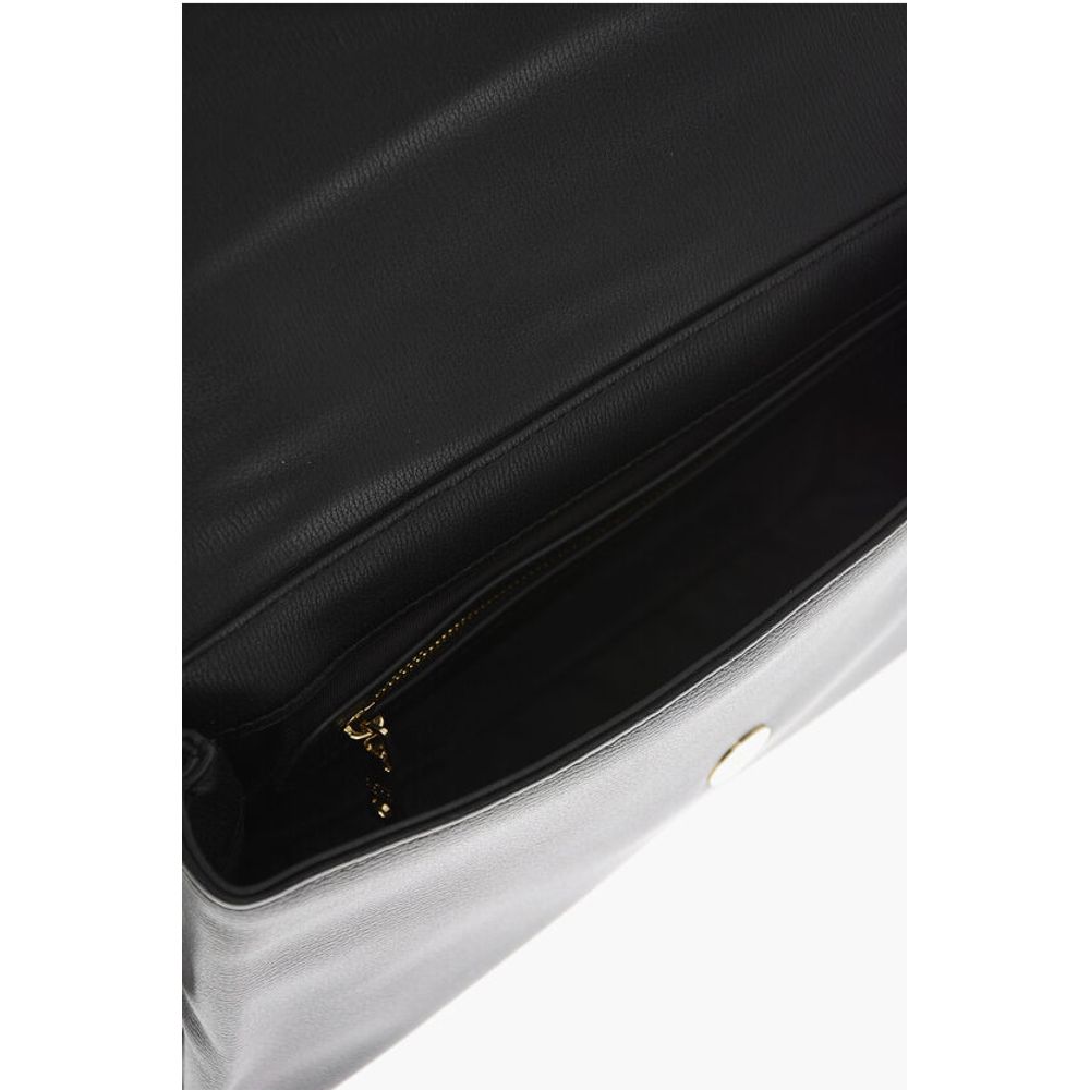 Moschino LOVE Faux Leather Shoulder Bag with Golden Logo - Image 5