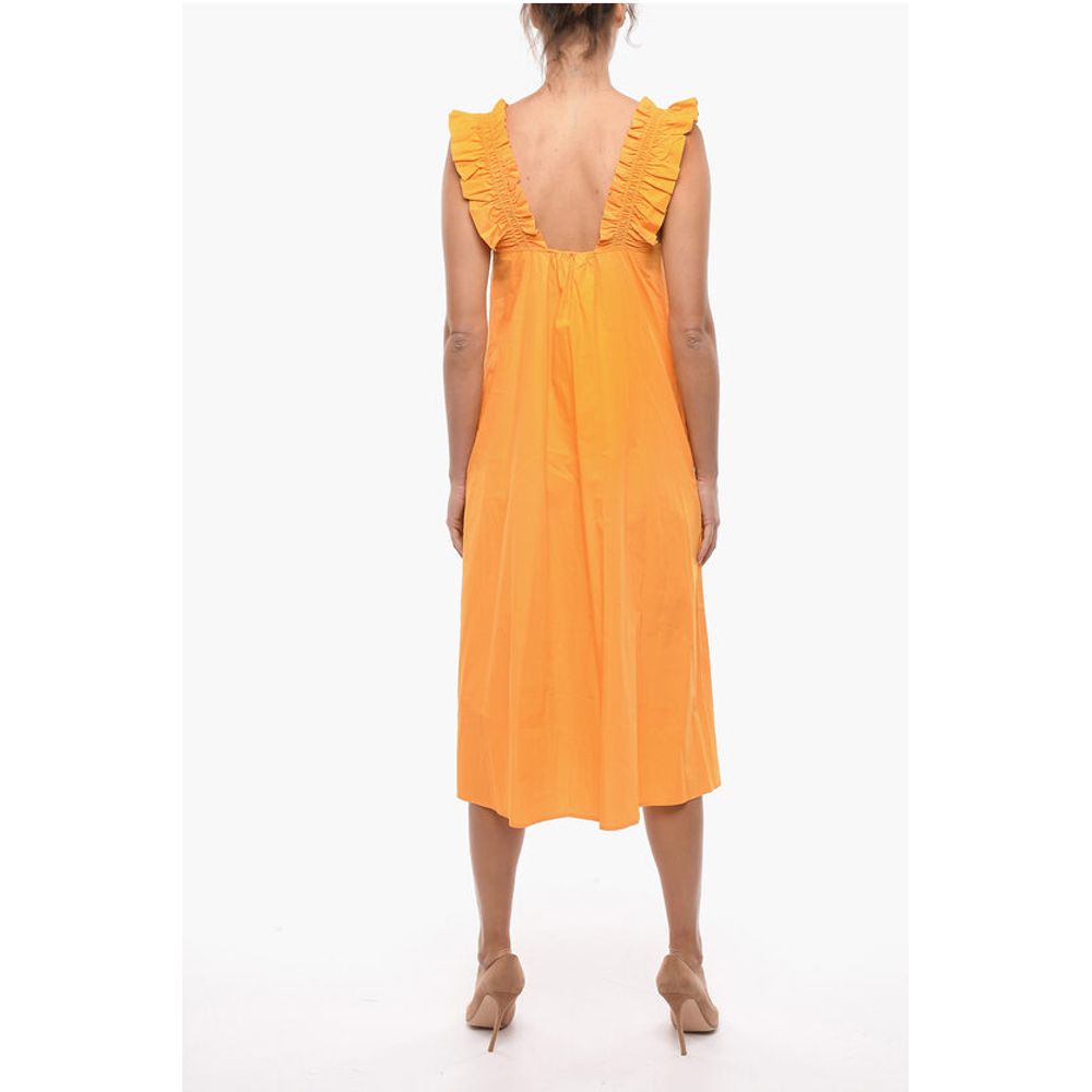 Samsoe Samsoe Flared GILL Maxi Dress with gathers Details - Image 2