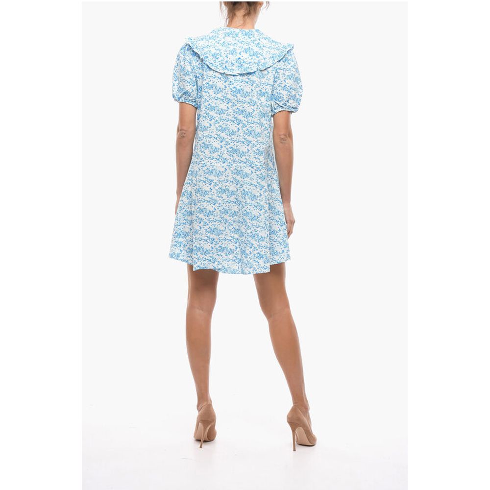 Samsoe Samsoe Floral-Motif JYTTA Minidress With Decorative Ruffle Collar - Image 2