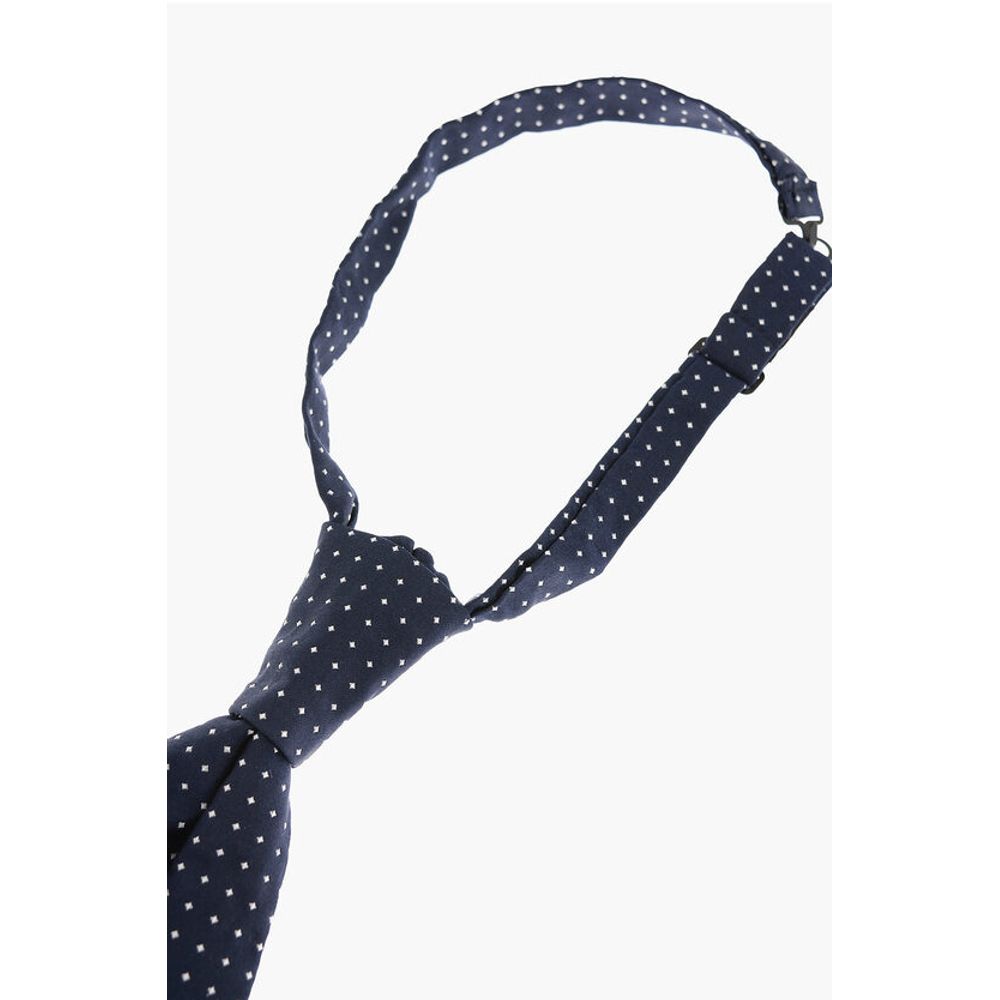 Corneliani Micro Checked Ascot Ceremony Tie - Image 2