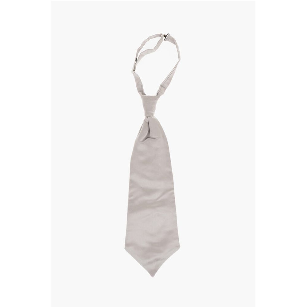 Corneliani Solid Color Silk Ascot Ceremony Tie