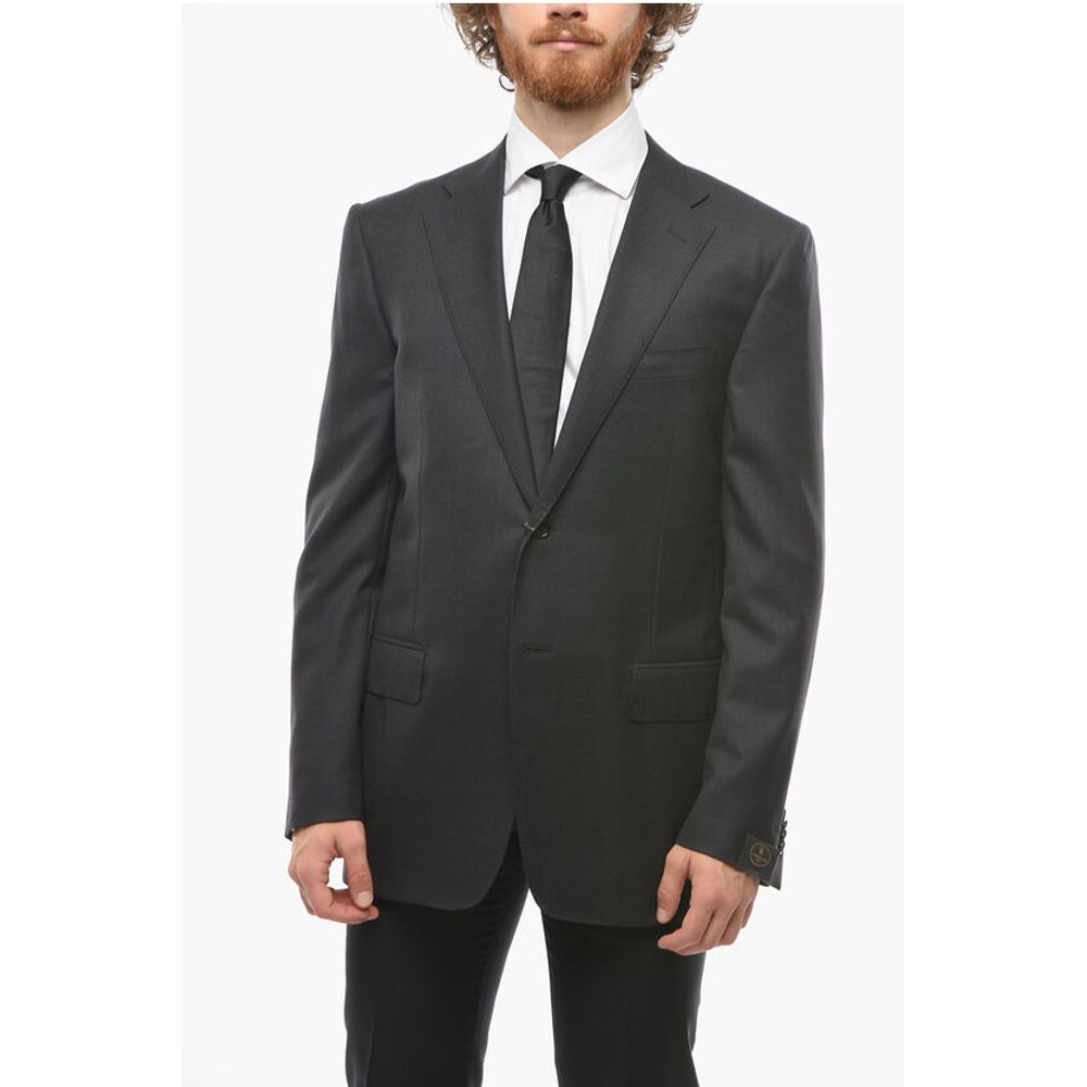 Corneliani Notch Lapel MANTUA Virgin Wool Blazer