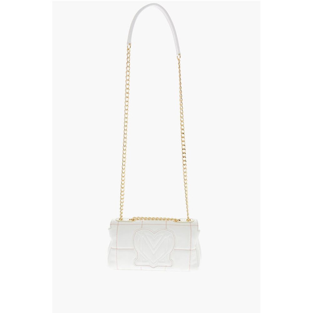 Moschino LOVE Quilted Faux Leather Bag with Chain Shoulder Strap - Image 2