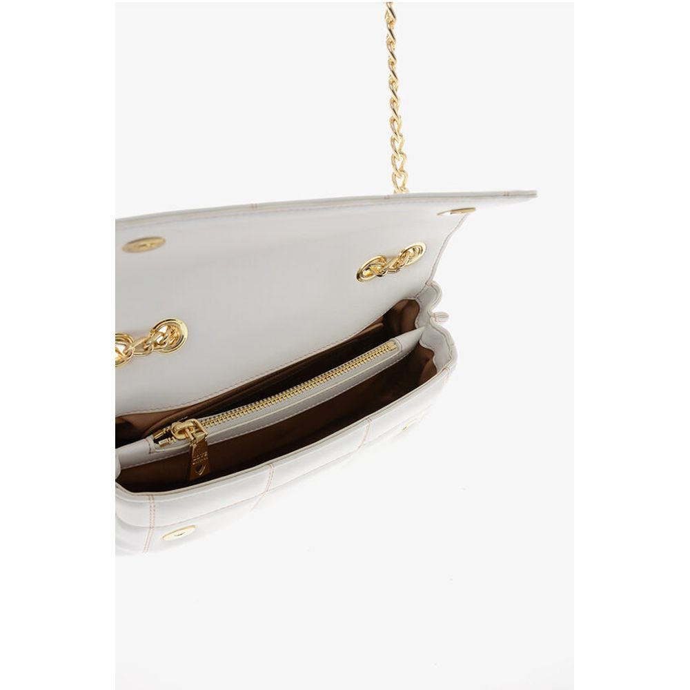 Moschino LOVE Quilted Faux Leather Bag with Chain Shoulder Strap - Image 4