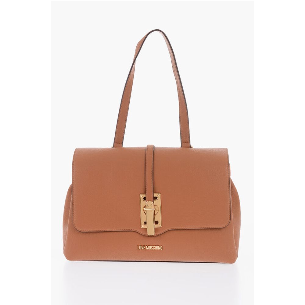 Moschino LOVE Faux Leather Bag with Removable Shoulder Strap