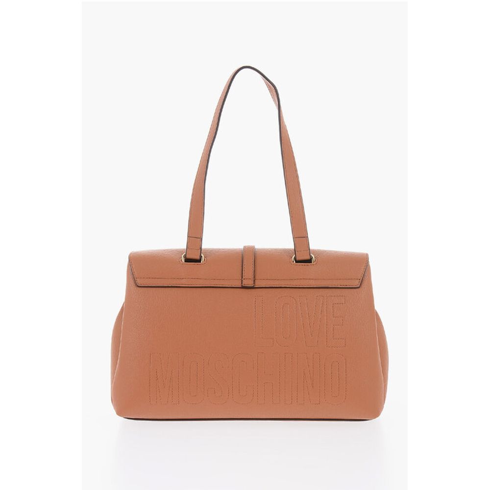 Moschino LOVE Faux Leather Bag with Removable Shoulder Strap - Image 3