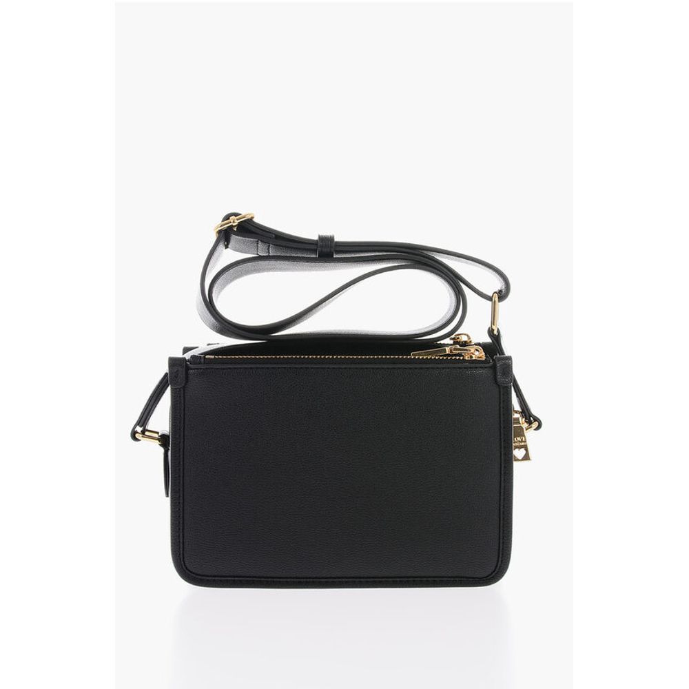 Moschino LOVE Faux Leather Crossbody Bag with Golden Logo - Image 3